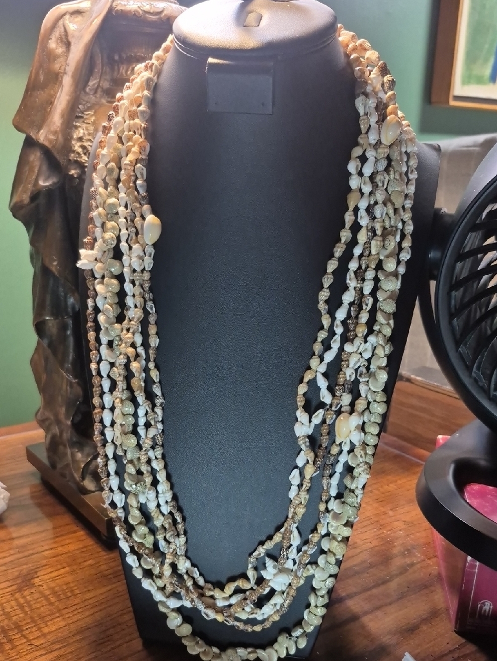 Natural Shell Bead Necklace Bundle Of 7 Necklaces